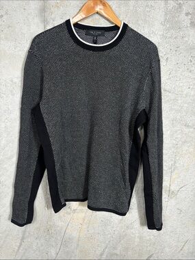 NWT RAG & BONE Mitch Crewneck Sweater Black Mens